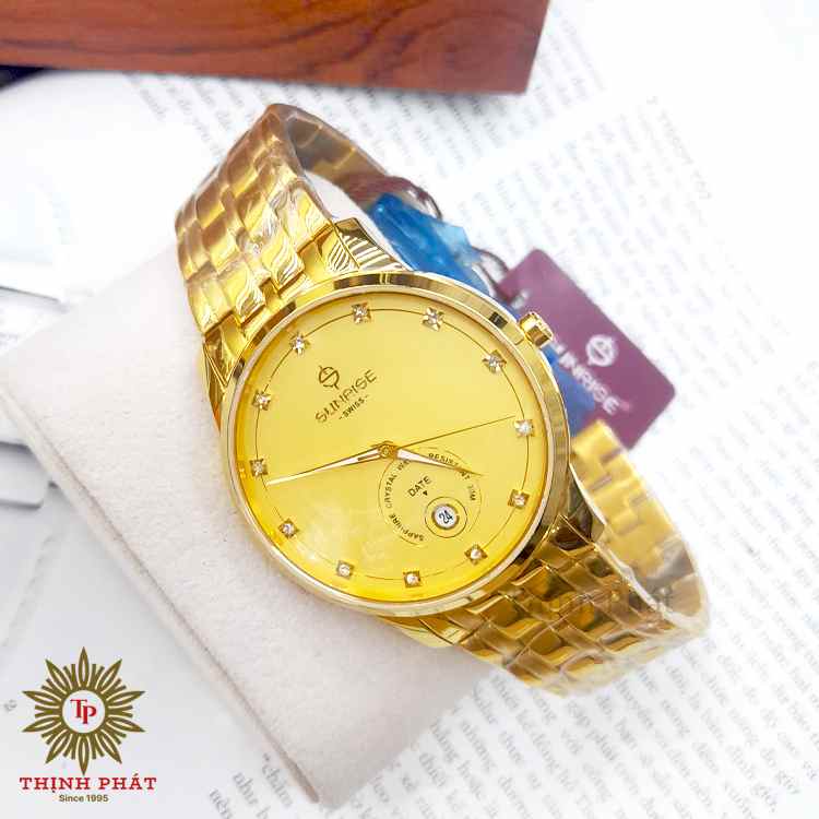 Sunrise 2138SA - ĐÔI NAM NỮ - DÂY THÉP KHÔNG GỈ - MÁY PIN (QUARTZ)