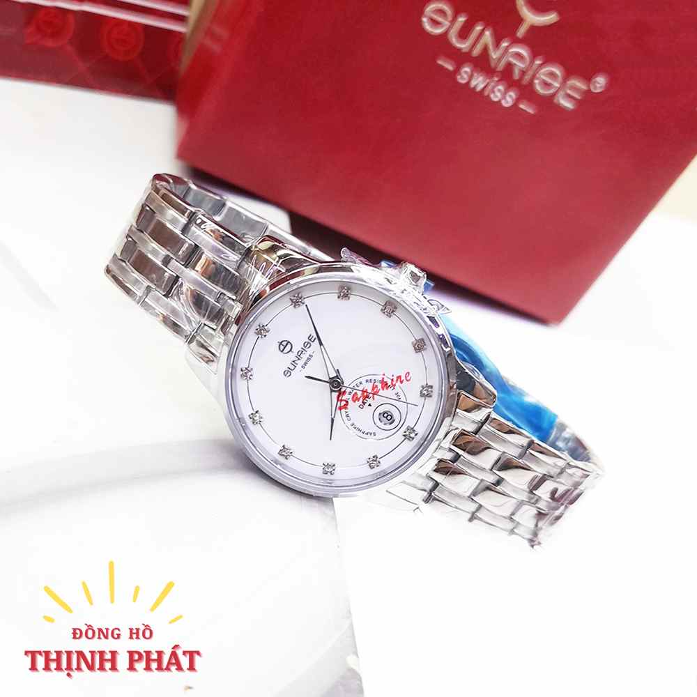 Sunrise 2138SA - ĐÔI NAM NỮ - DÂY THÉP KHÔNG GỈ - MÁY PIN (QUARTZ)