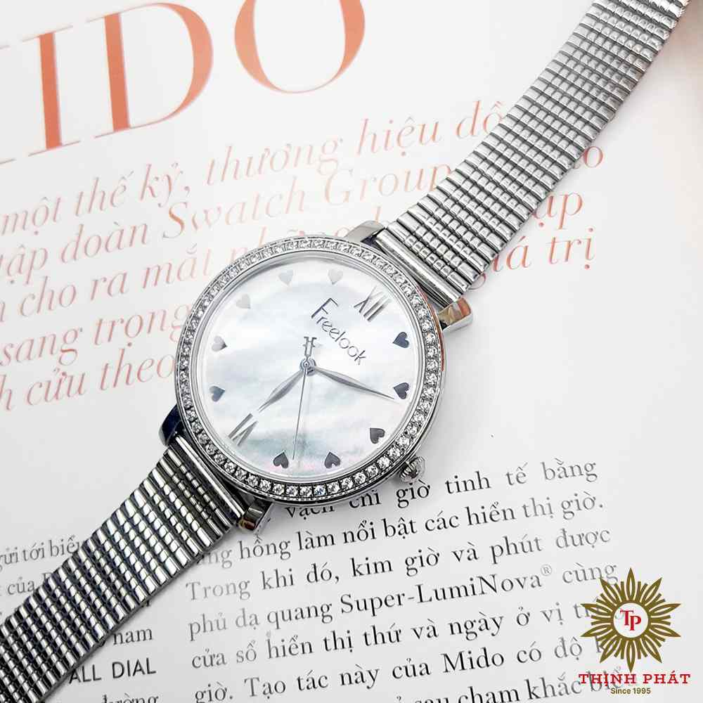 FREELOOK FL.1.10058.1 - NỮ - DÂY THÉP KHÔNG GỈ - MÁY PIN (QUARTZ) - MẶT SỐ 35MM