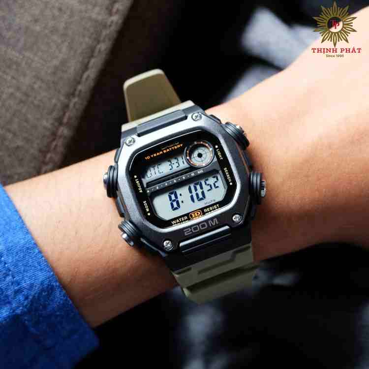 CASIO DW-291HX-5AVDF – NAM – QUARTZ (PIN) – KÍNH KHOÁNG - MẶT SỐ 50.4MM
