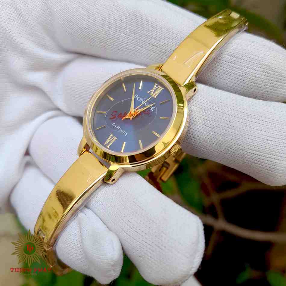 SUNRISE SL714SWA - NỮ - DÂY THÉP KHÔNG GỈ - MÁY PIN (QUARTZ)- KÍNH SAPPHIRE - MẶT SỐ 27MM