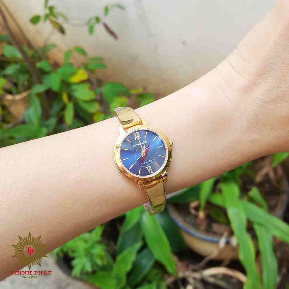 SUNRISE SL714SWA - NỮ - DÂY THÉP KHÔNG GỈ - MÁY PIN (QUARTZ)- KÍNH SAPPHIRE - MẶT SỐ 27MM