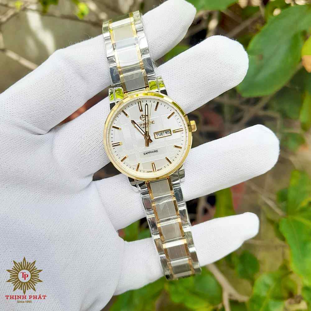 SUNRISE 1204SA - NỮ - DÂY KIM LOẠI - MÁY PIN (QUARTZ) - KÍNH SAPPHIRE - MẶT SỐ 30MM