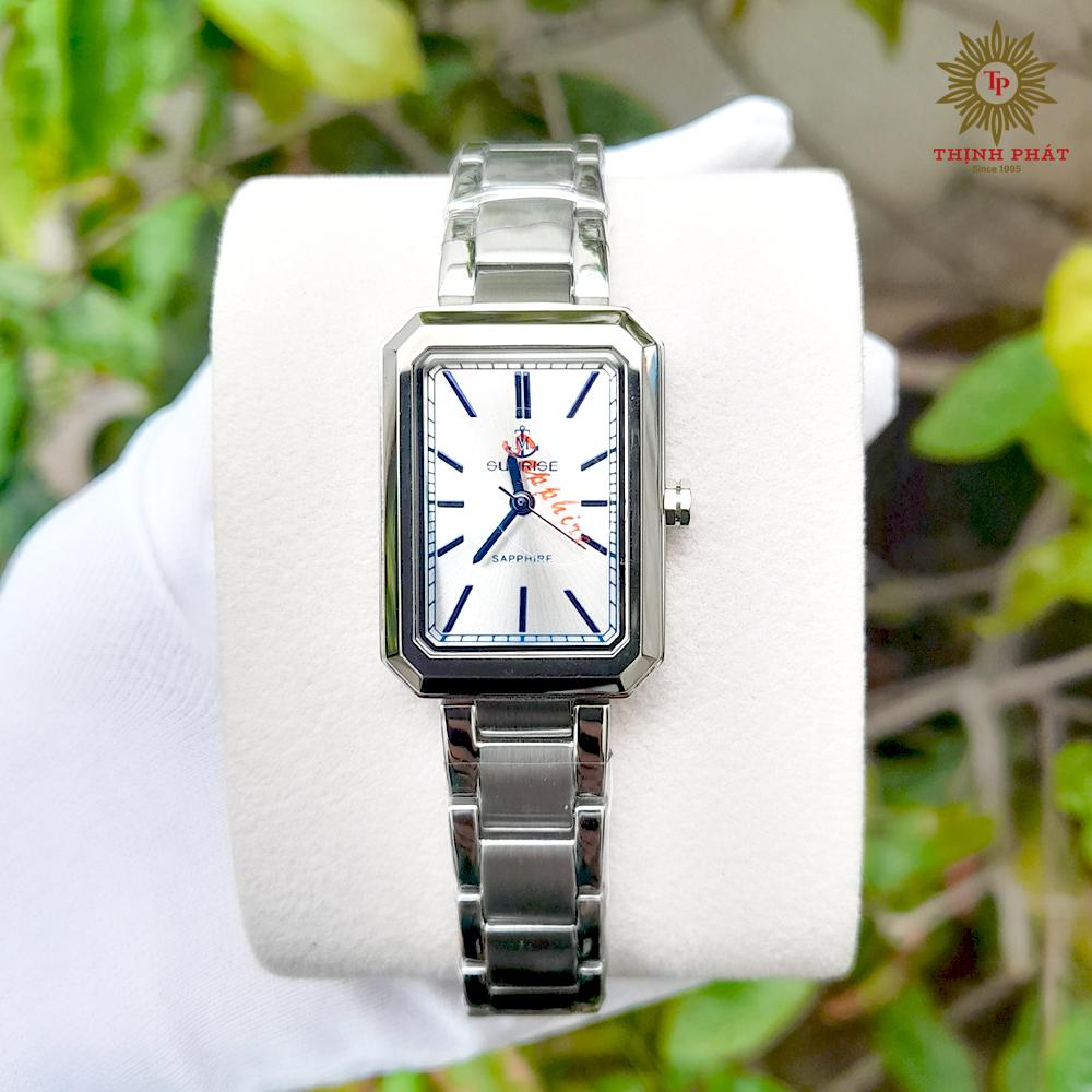 SUNRISE 9031SA - NỮ - DÂY KIM LOẠI - MÁY PIN (QUARTZ) - KÍNH SAPPHIRE - MẶT SỐ 22MM x 30MM