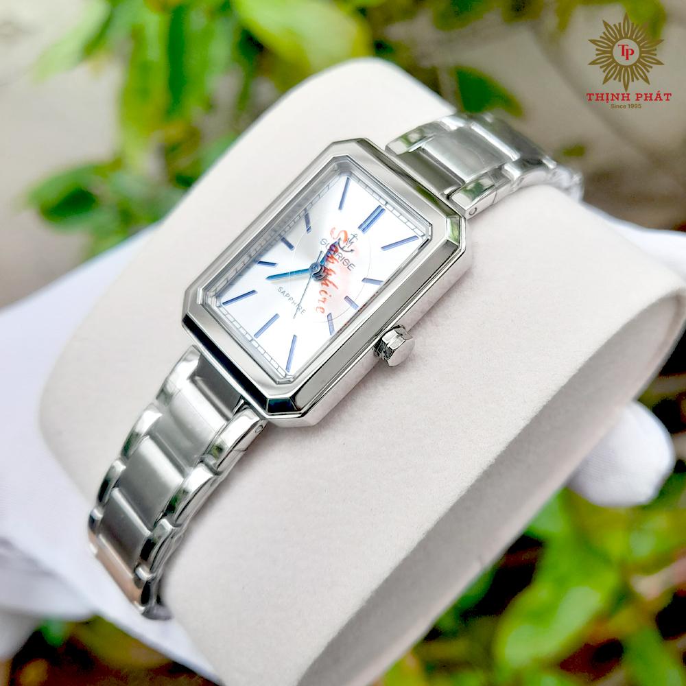 SUNRISE 9031SA - NỮ - DÂY KIM LOẠI - MÁY PIN (QUARTZ) - KÍNH SAPPHIRE - MẶT SỐ 22MM x 30MM