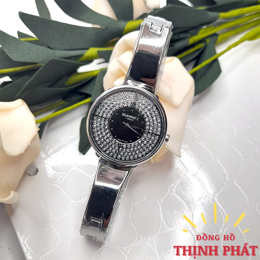 SUNRISE 9987SA - NỮ - SIZE 28MM - DÂY KIM LOẠI - MÁY PIN (QUARTZ) - KÍNH SAPPHIRE - CHỐNG NƯỚC 3ATM