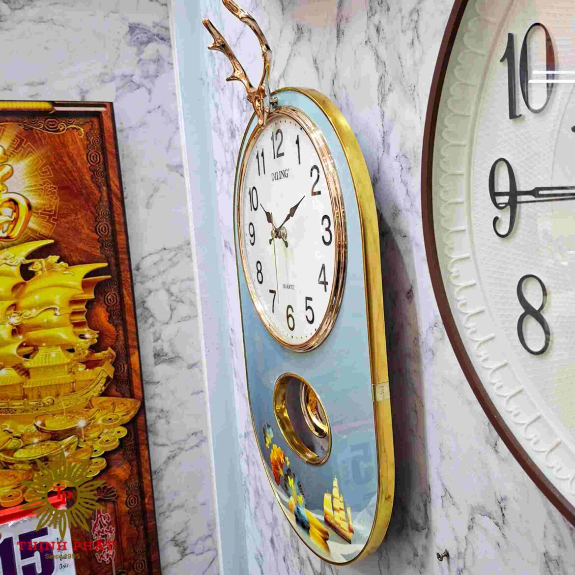 ĐỒNG HỒ TREO TƯỜNG DILING 5013 - KÍCH THƯỚC 30 x 56CM