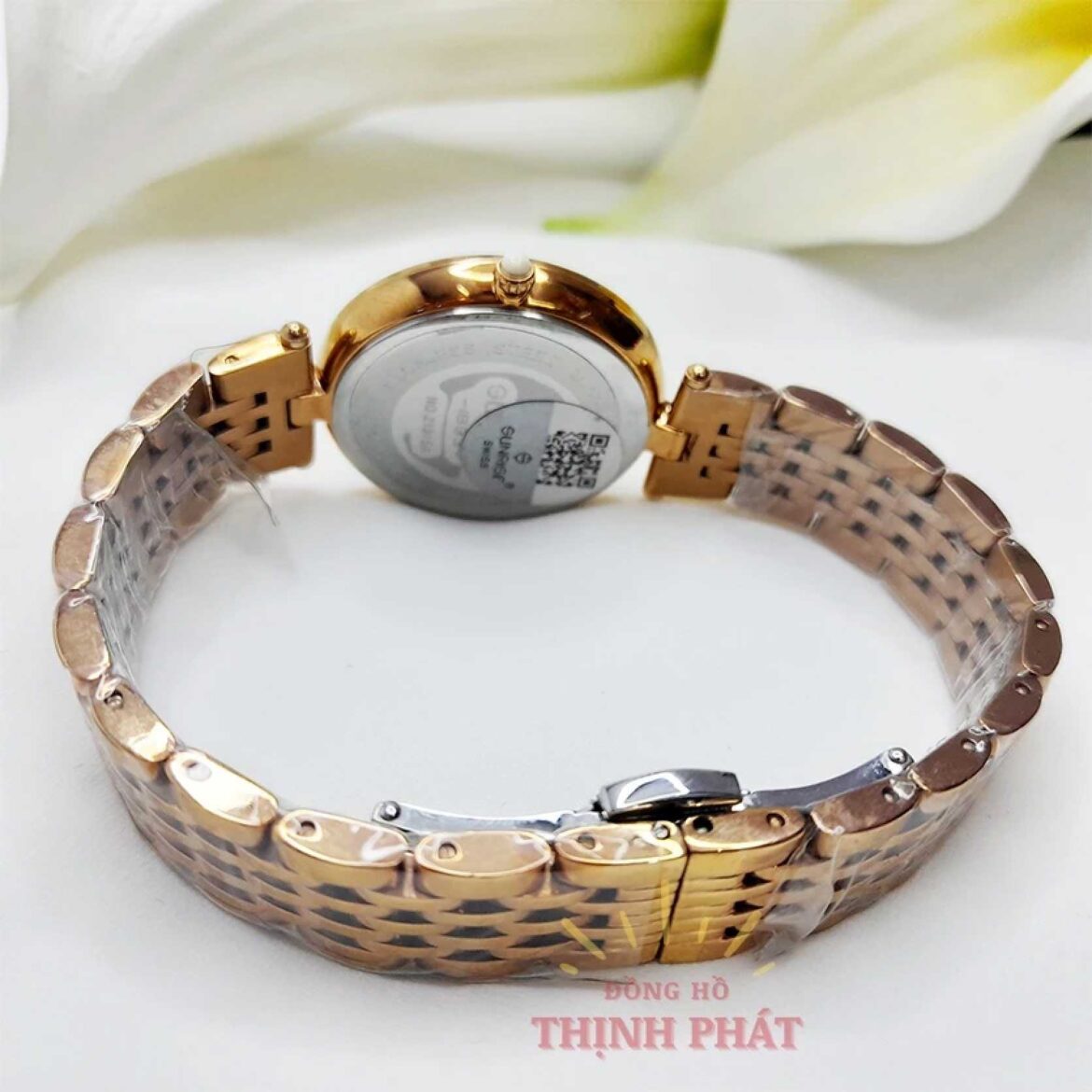 SUNRISE 2191SA - NỮ - SIZE 32MM - DÂY KIM LOẠI - MÁY PIN (QUARTZ) - KÍNH SAPPHIRE - CHỐNG NƯỚC 3ATM